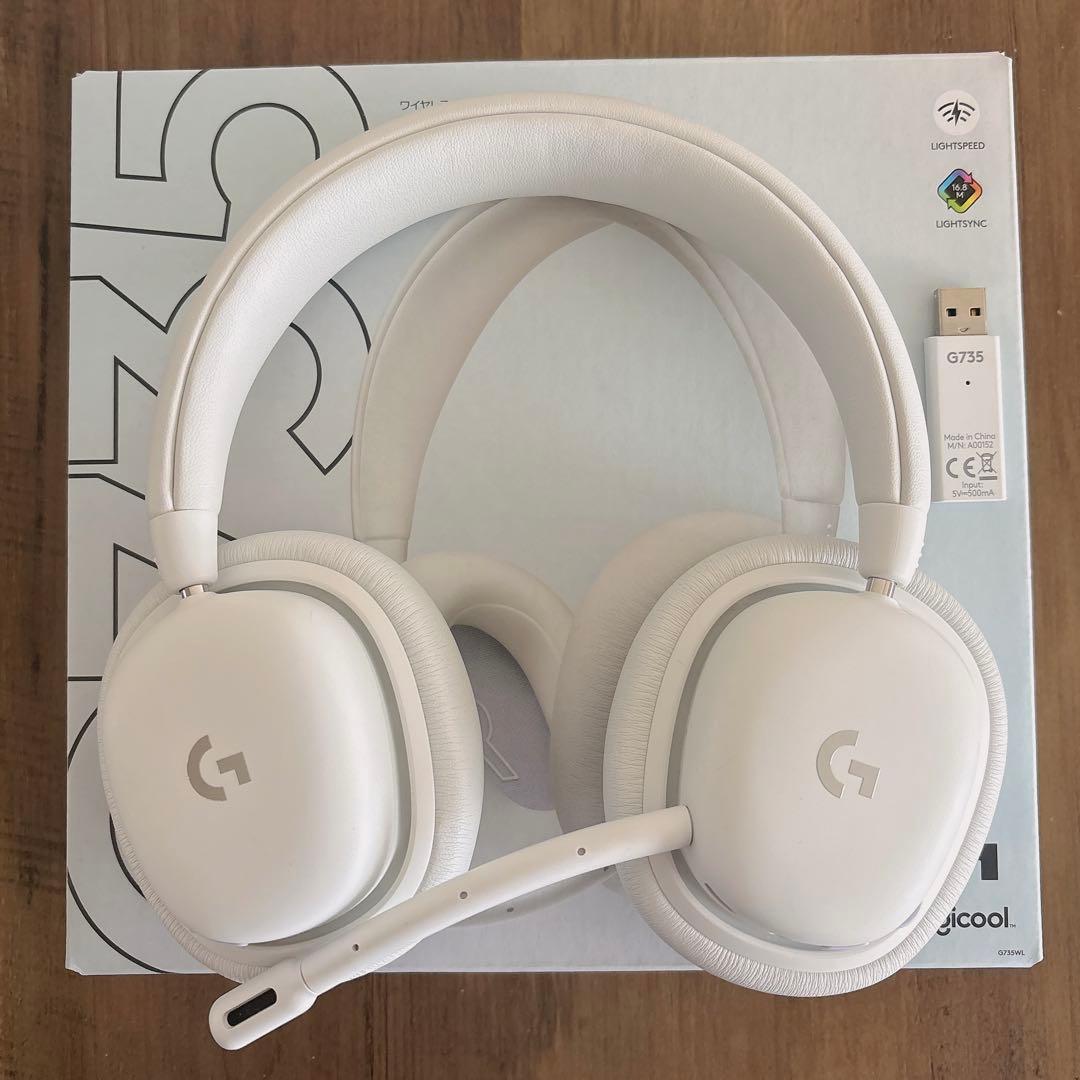 ロジクール G735 ワイヤレスゲーミングヘッドセット ホワイト