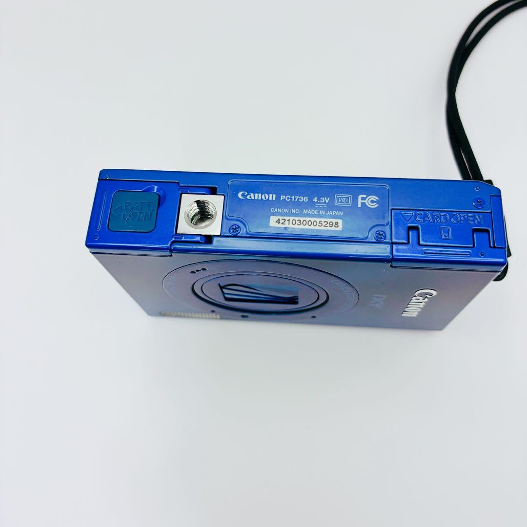 【稼働品】 Canon IXY3 イクシー3 ブルー 充電器 ケース 三脚付き