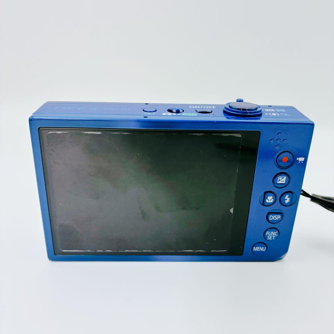 【稼働品】 Canon IXY3 イクシー3 ブルー 充電器 ケース 三脚付き