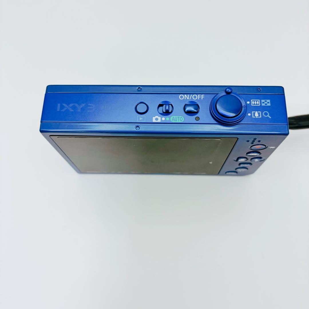 【稼働品】 Canon IXY3 イクシー3 ブルー 充電器 ケース 三脚付き