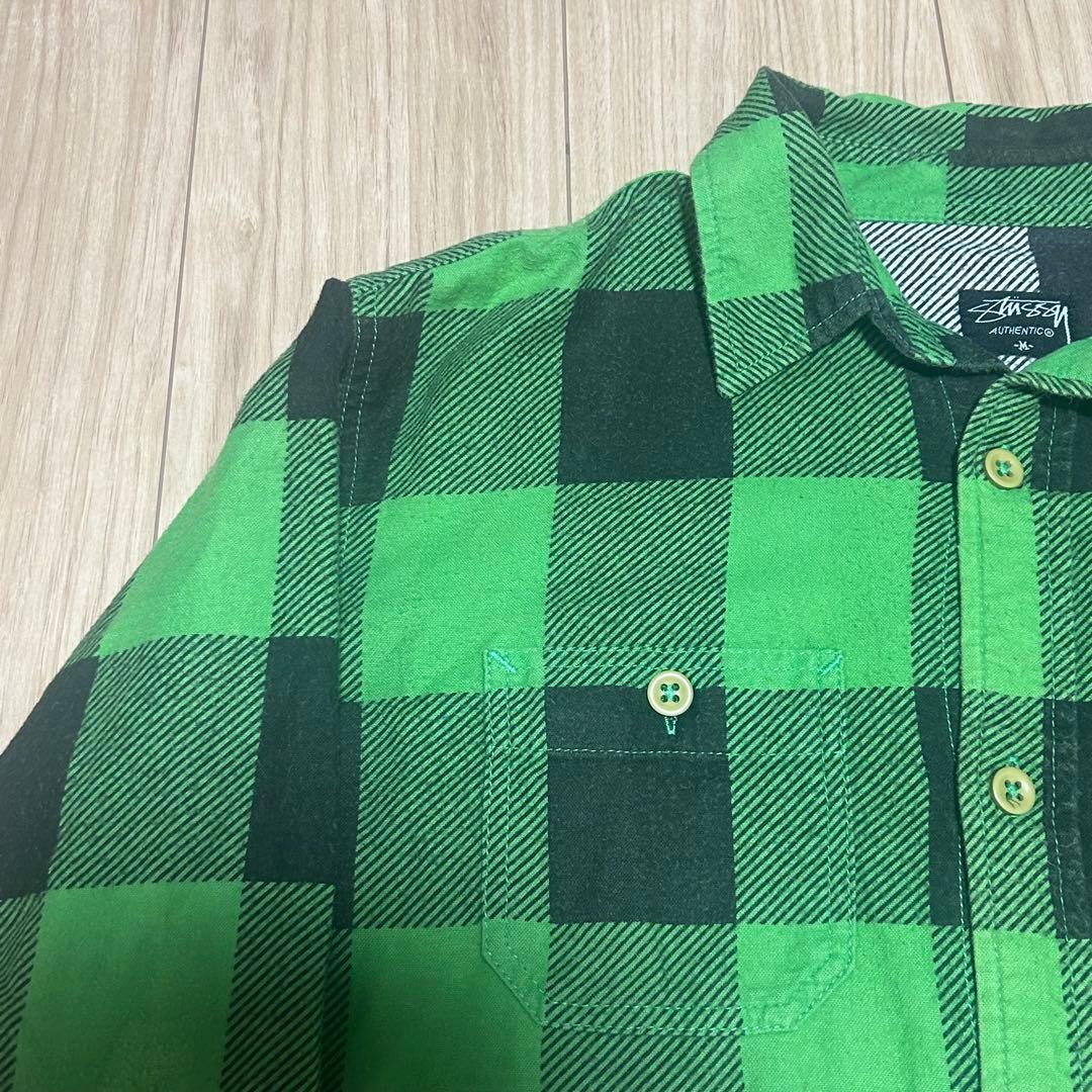 「希少」Stussy block check shirt