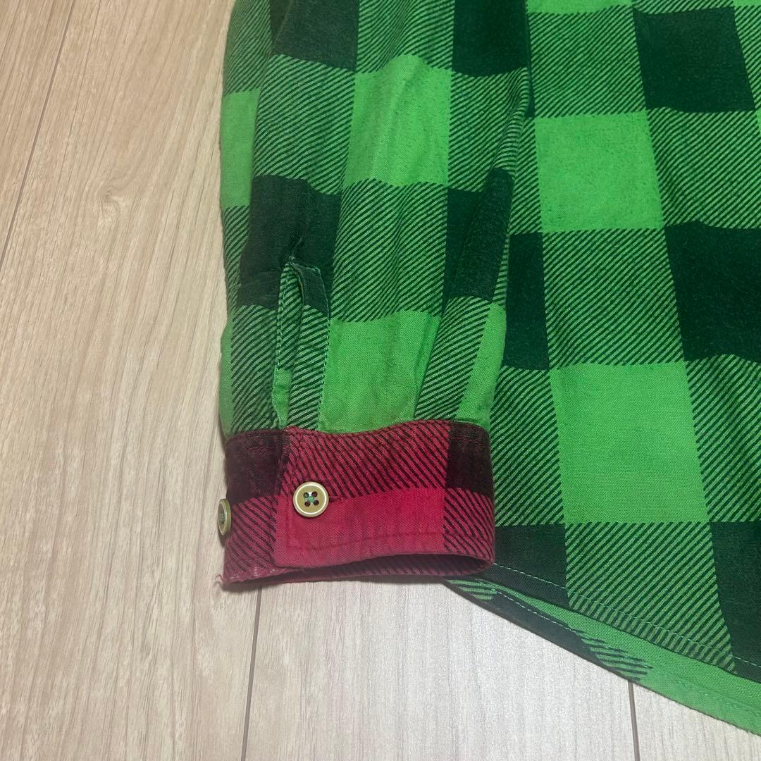 「希少」Stussy block check shirt
