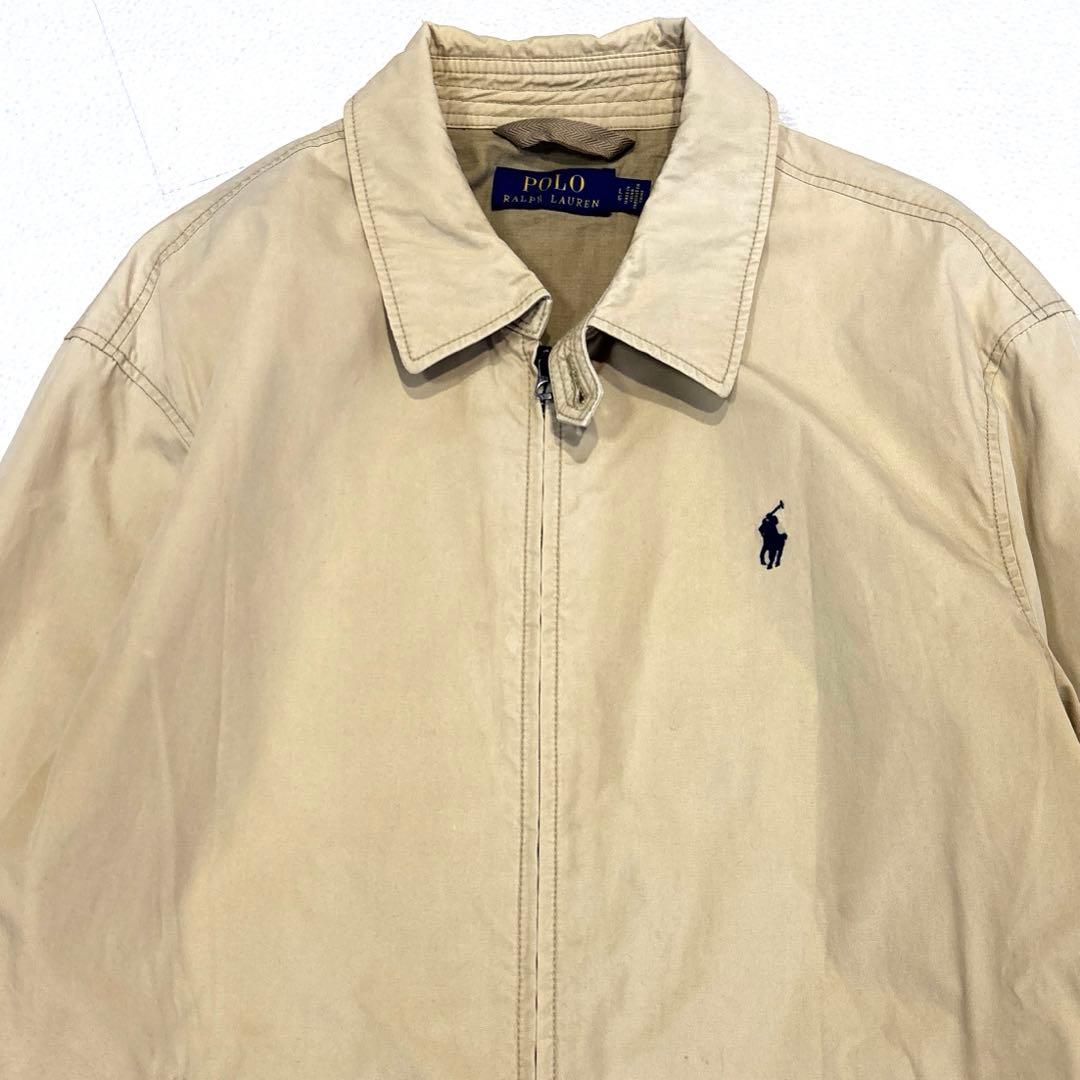 【L /近年】ラルフローレン　スイングトップ　ジャンパー　ジャケット　ベージュ