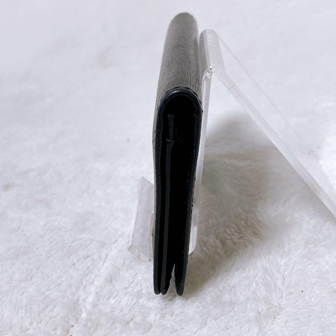 美品　PORTER　カレント　カードケース　名刺入れ　ブラック　黒　レザー　牛革