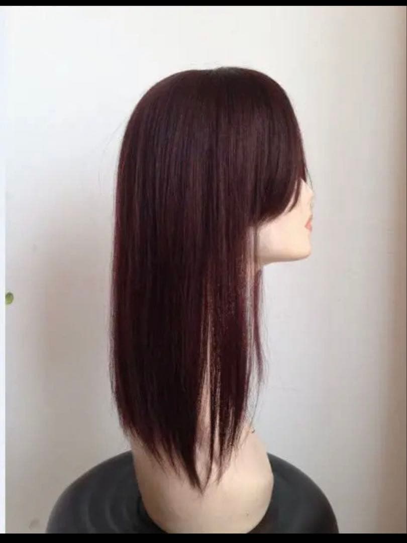 人毛100%☆部分ウィッグ　かつら 白髪隠しW45