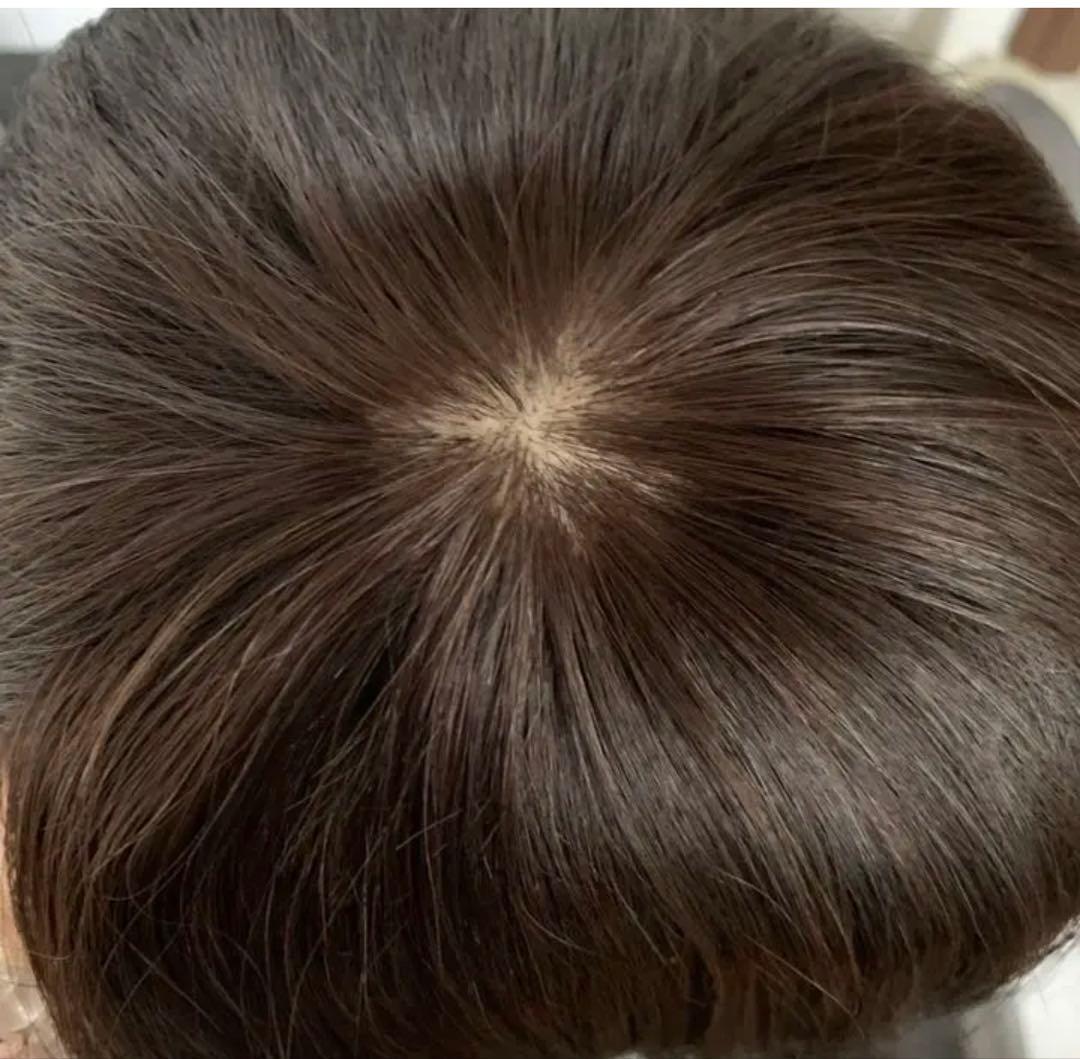 人毛100%☆部分ウィッグ　かつら 白髪隠しW45