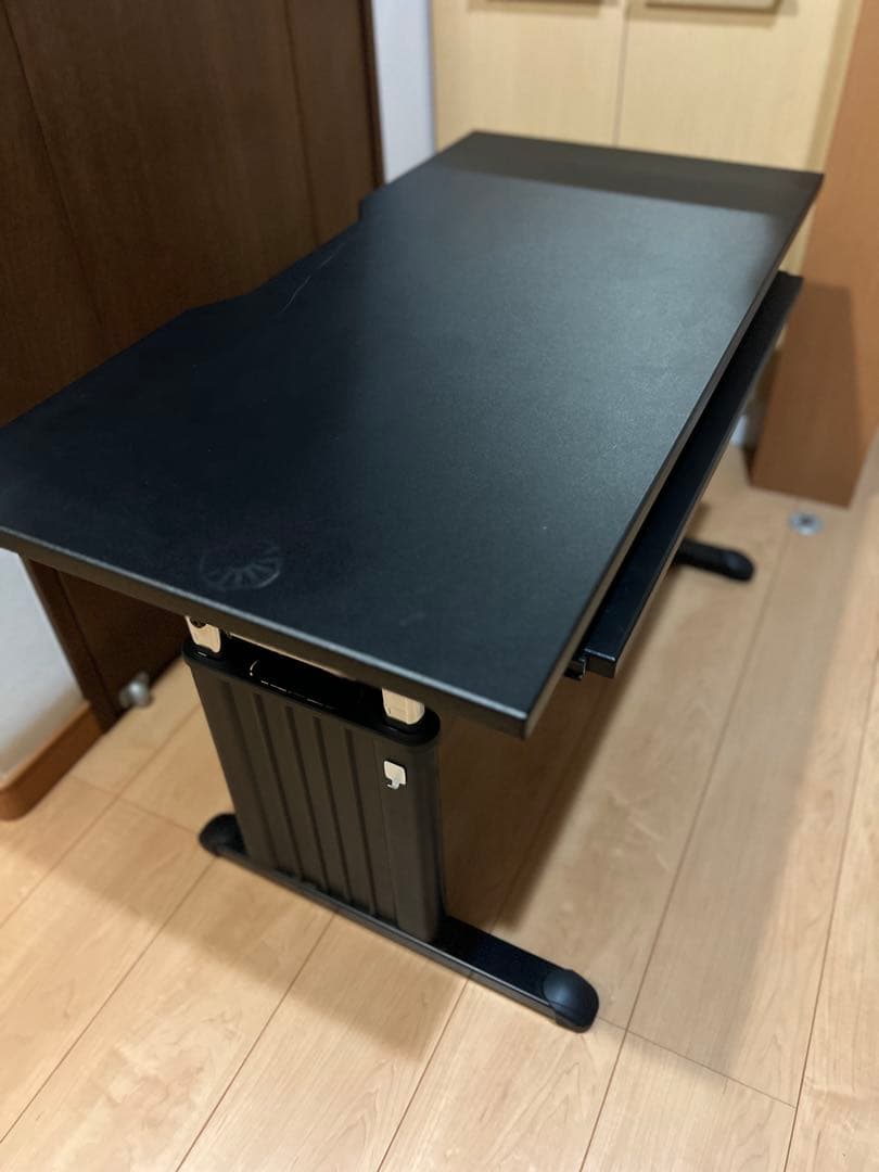 【けい】昇降式 ゲーミングデスク ロータイプ キーボードスライダー