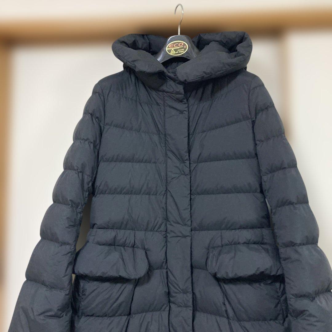 ユニクロ+Jウルトラライトダウンフーデットコート　ブラックM