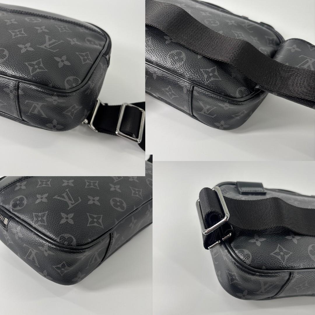 超極美品 ルイヴィトン モノグラムエクリプス バムバッグ M42906 ブラック