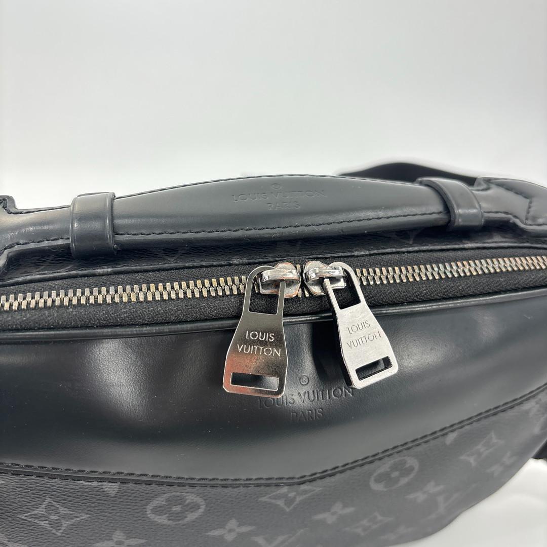 超極美品 ルイヴィトン モノグラムエクリプス バムバッグ M42906 ブラック