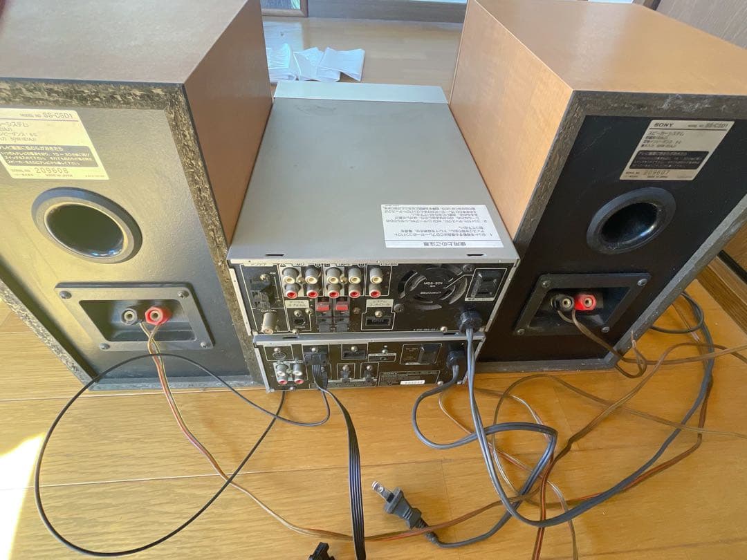 ⭐︎売り切りセール⭐︎MDS-SD1 SONY CD・MD・デッキウッドスピーカー付