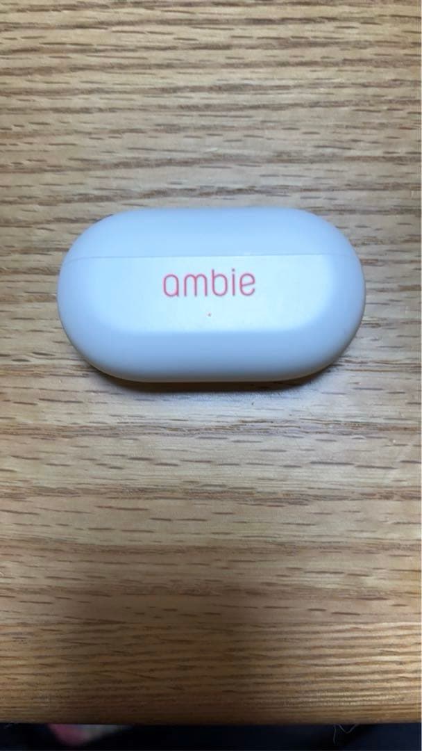 【美品】ambie AM-TW01 コーラル レッド イヤホン