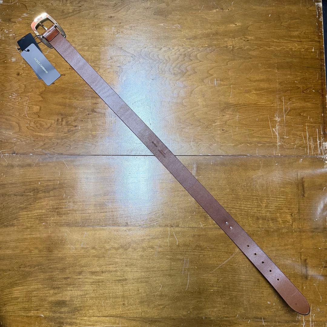 未使用 85サイズ DOLCE&GABBANA 加工デザインベルト