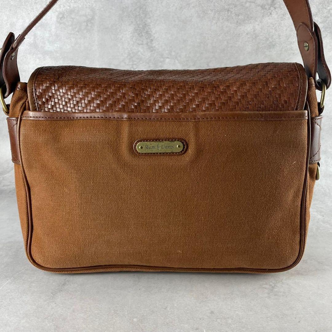 ラルフローレン POLO メッセンジャーバッグ ヴィンテージ レア 編み込み