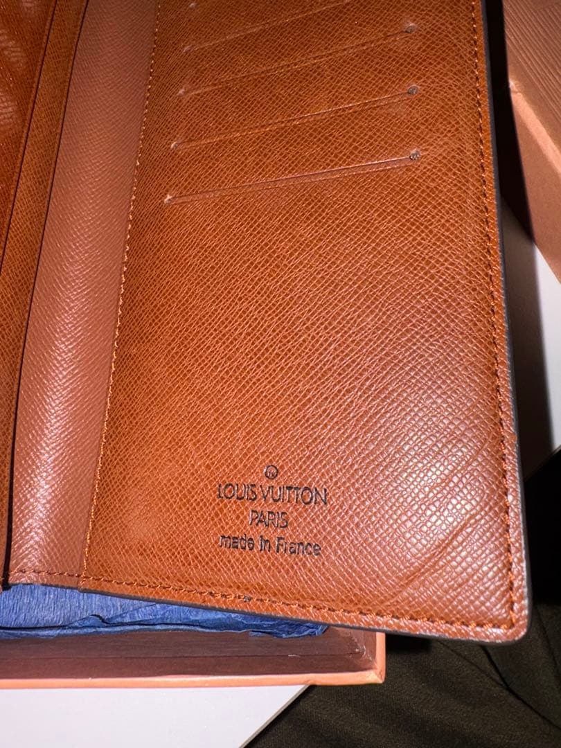 美品 Louis Vuitton ルイヴィトン モノグラム 二つ折長財布