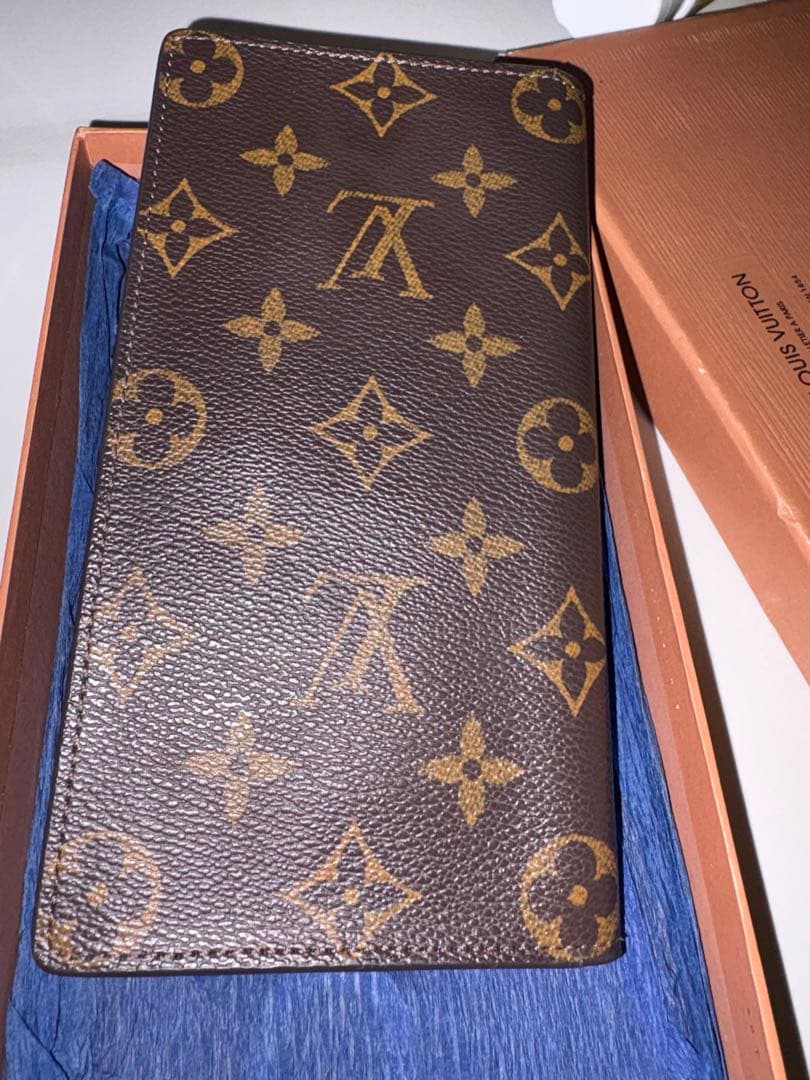 美品 Louis Vuitton ルイヴィトン モノグラム 二つ折長財布