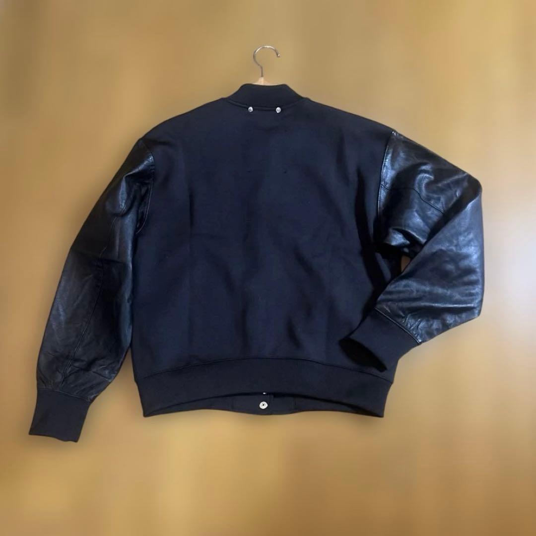 美品　DIESEl ディーゼル ラムレザー　スタジャン　スカジャン ブラック　L