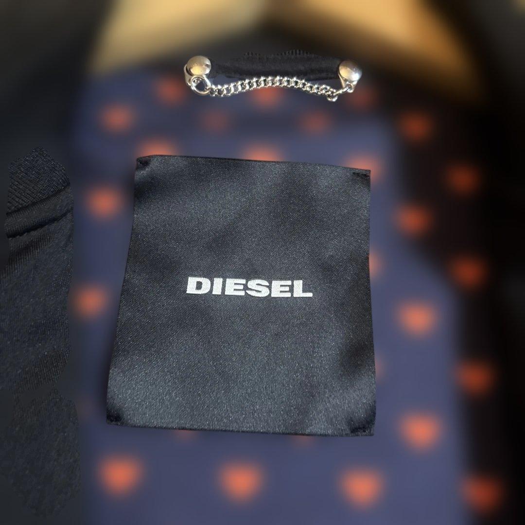 美品　DIESEl ディーゼル ラムレザー　スタジャン　スカジャン ブラック　L