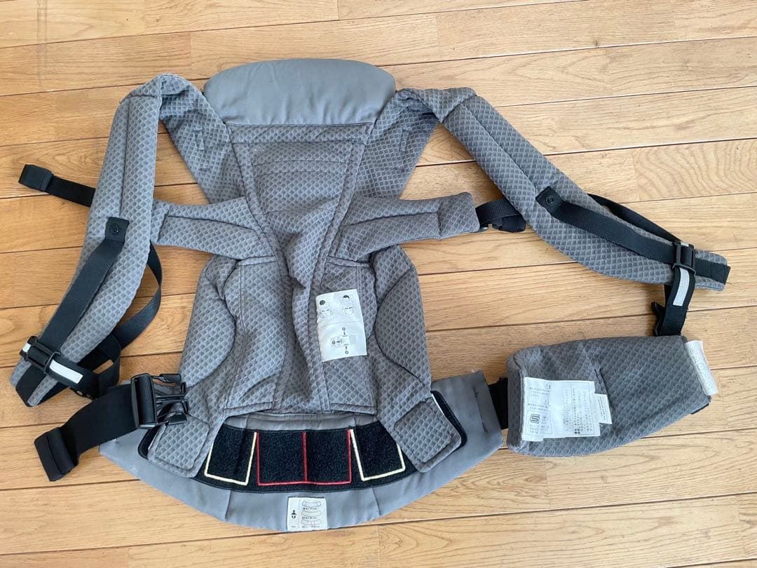 【美品】エルゴ ergobaby OMNI breeze 抱っこ紐 グレー