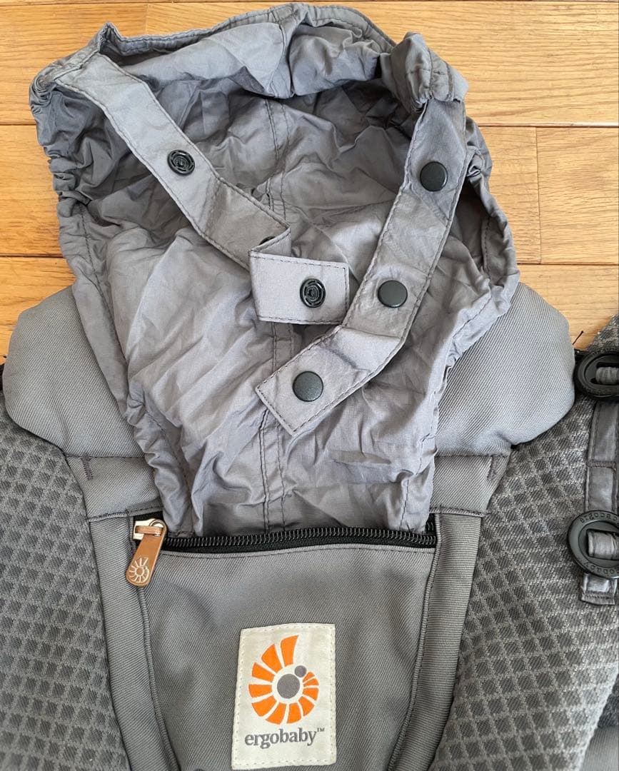 【美品】エルゴ ergobaby OMNI breeze 抱っこ紐 グレー