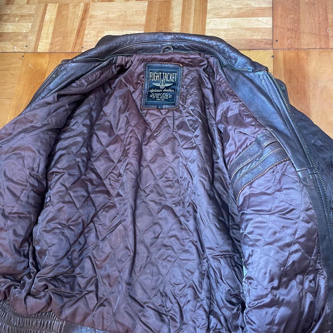 ジャケット・アウター 90s A-2 Leather Flight Jacket VINTAGE