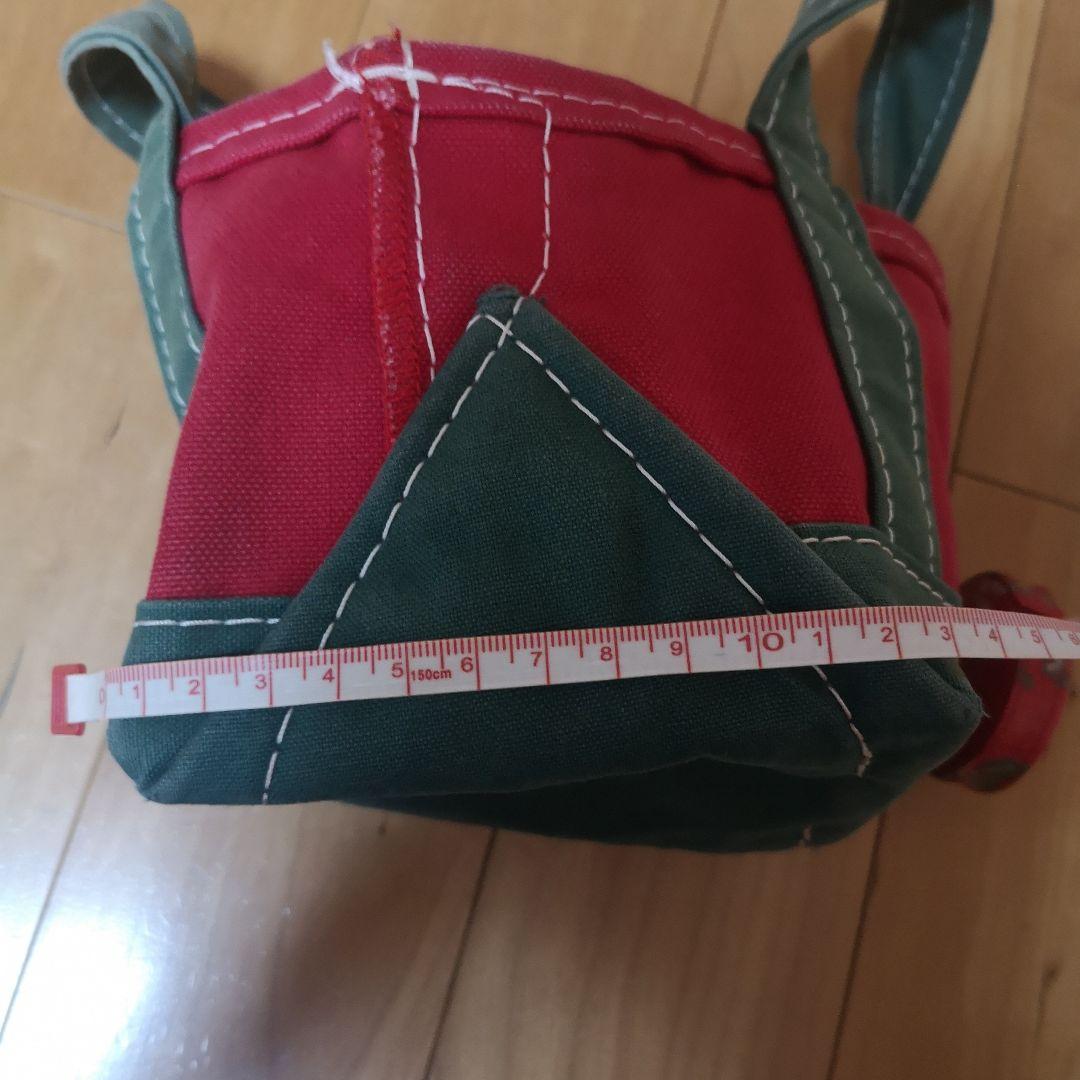 L.L.Beanトートバッグ 赤×緑 vintage