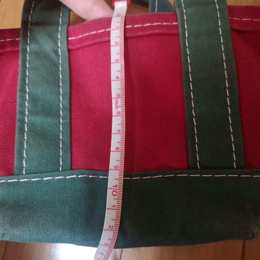 L.L.Beanトートバッグ 赤×緑 vintage