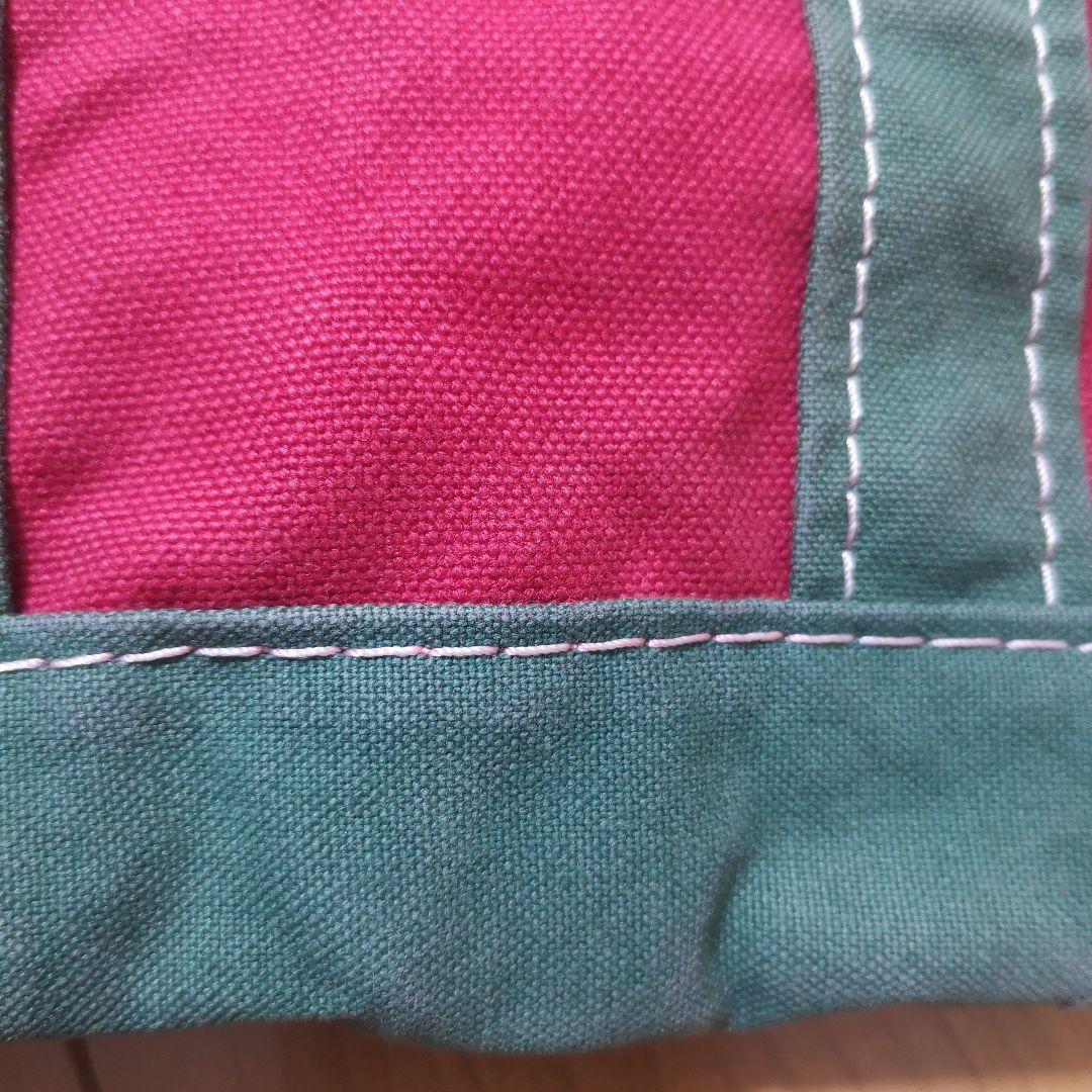 L.L.Beanトートバッグ 赤×緑 vintage