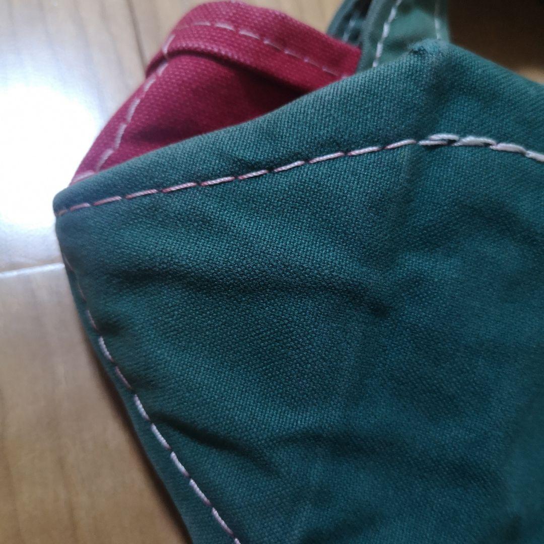 L.L.Beanトートバッグ 赤×緑 vintage