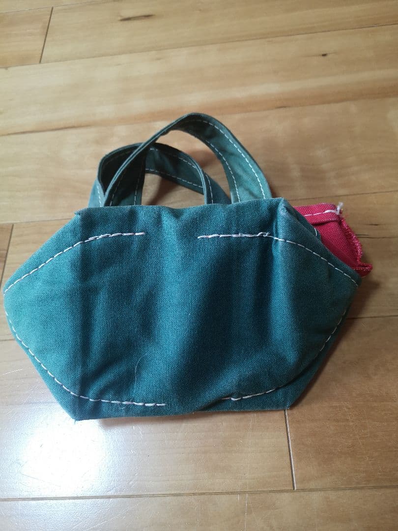 L.L.Beanトートバッグ 赤×緑 vintage