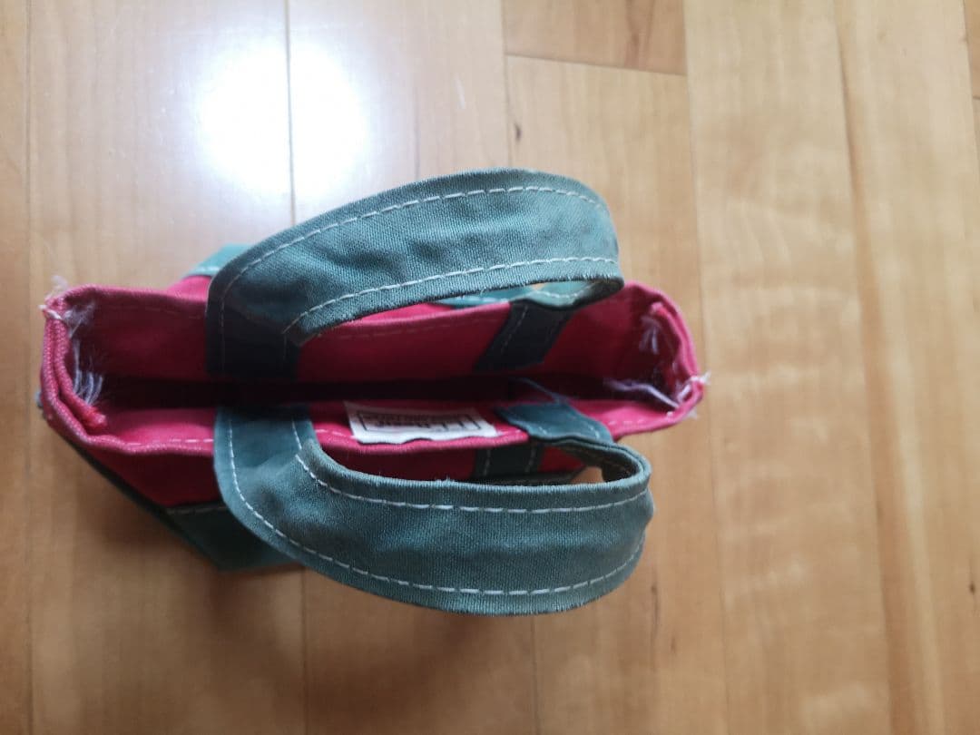 L.L.Beanトートバッグ 赤×緑 vintage