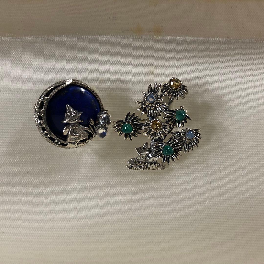 み*こ様 ムーミン ブローチ ストーン付き　2個セット