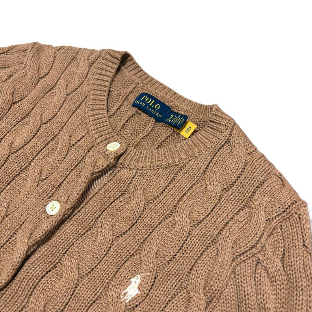 ✨極美品✨POLO RALPH LAUREN 太ケーブルコットンカーディガンQR