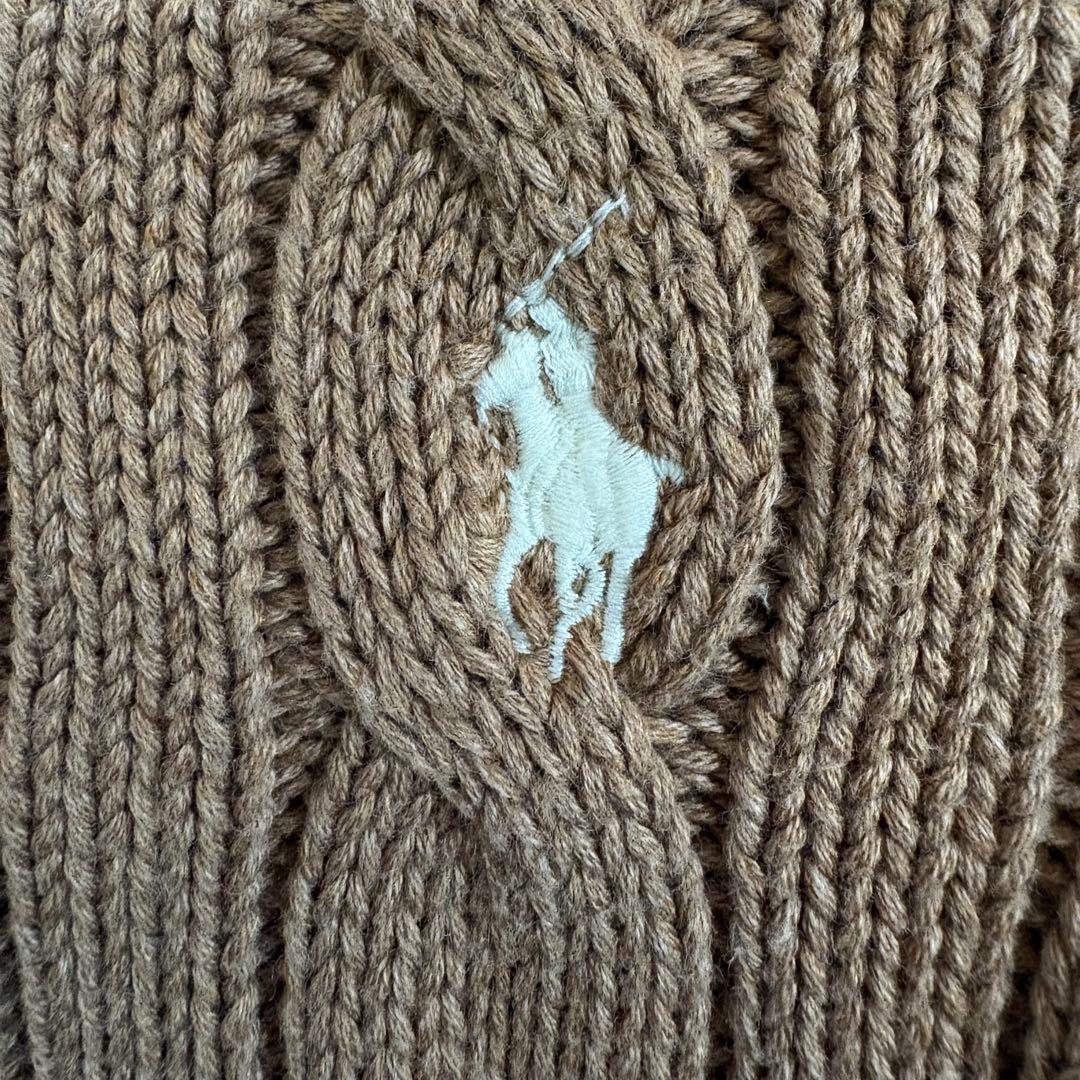 ✨極美品✨POLO RALPH LAUREN 太ケーブルコットンカーディガンQR
