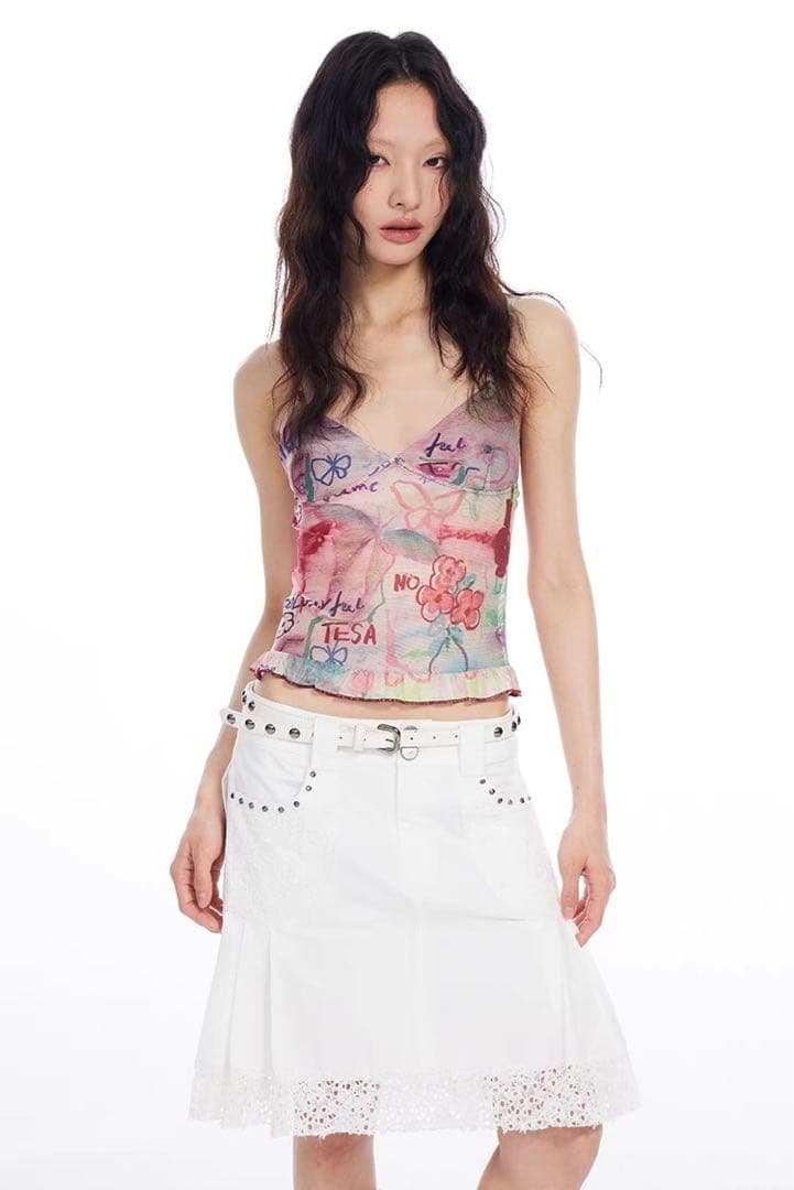 【フェアリーグランジ】THE LIGHI グラフティーhippieキャミソール