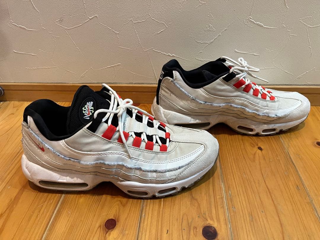 Nike Air Max 95 ホワイト/レッド　28㎝