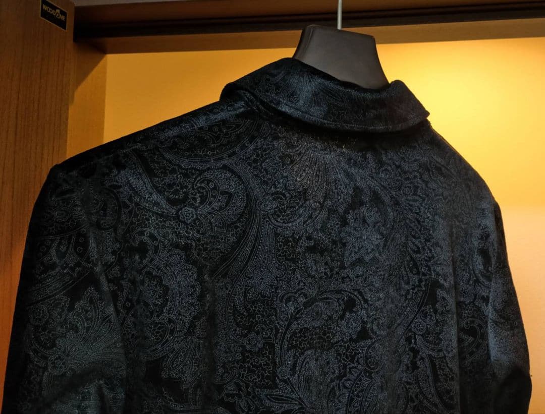 【美品￥25000】シェラック ジャガード 総柄 シャツ カットソー 5351