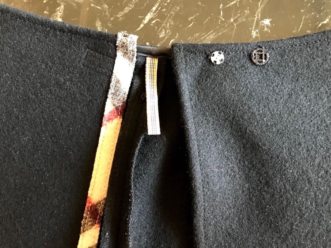 バーバリー　巻きスカート