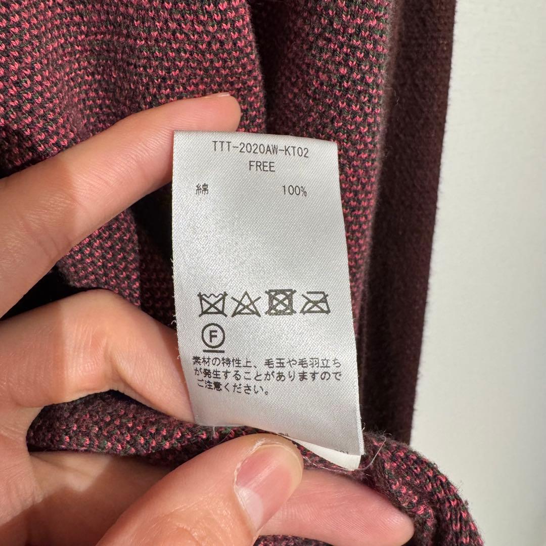 トップス TTT MSW / flower knit polo