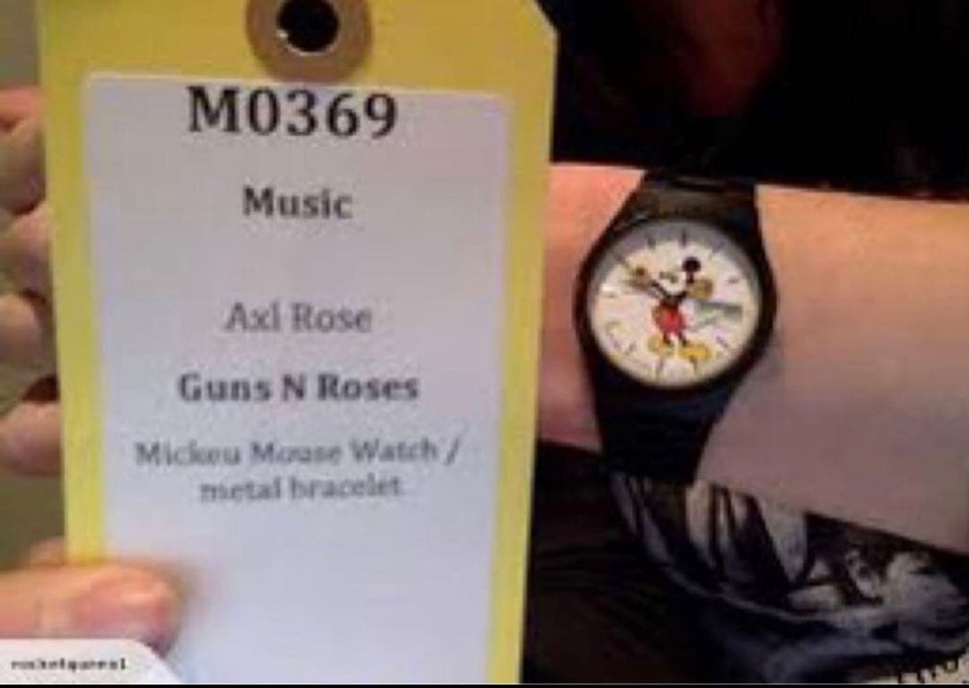 時計 vintage axl rose mickey watch guns