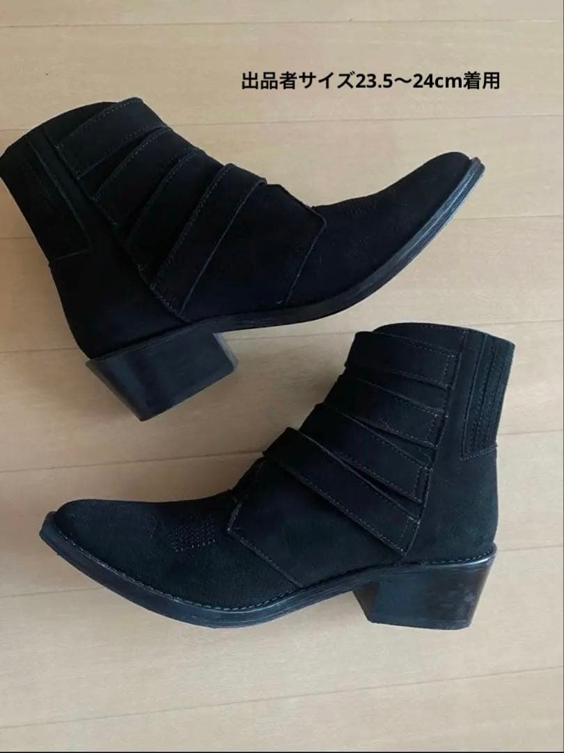 TOGA PULLA レディースショートブーツ Black Suede 38