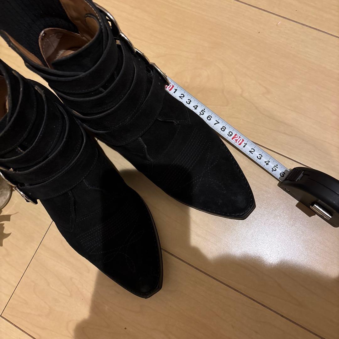 TOGA PULLA レディースショートブーツ Black Suede 38
