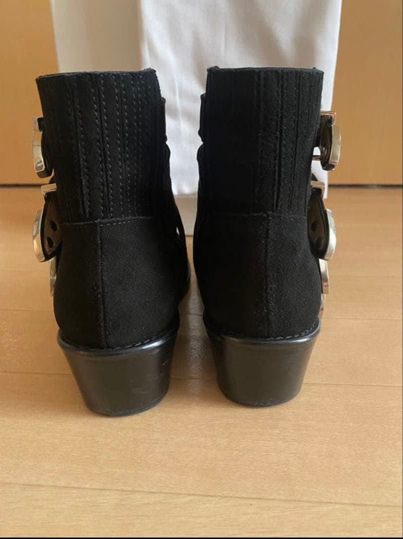 TOGA PULLA レディースショートブーツ Black Suede 38