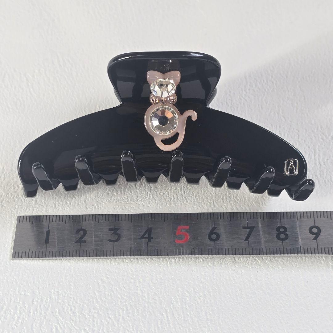 【極美品】アレクサンドルドゥパリ　豪華両面ネコ装飾クリップ　M