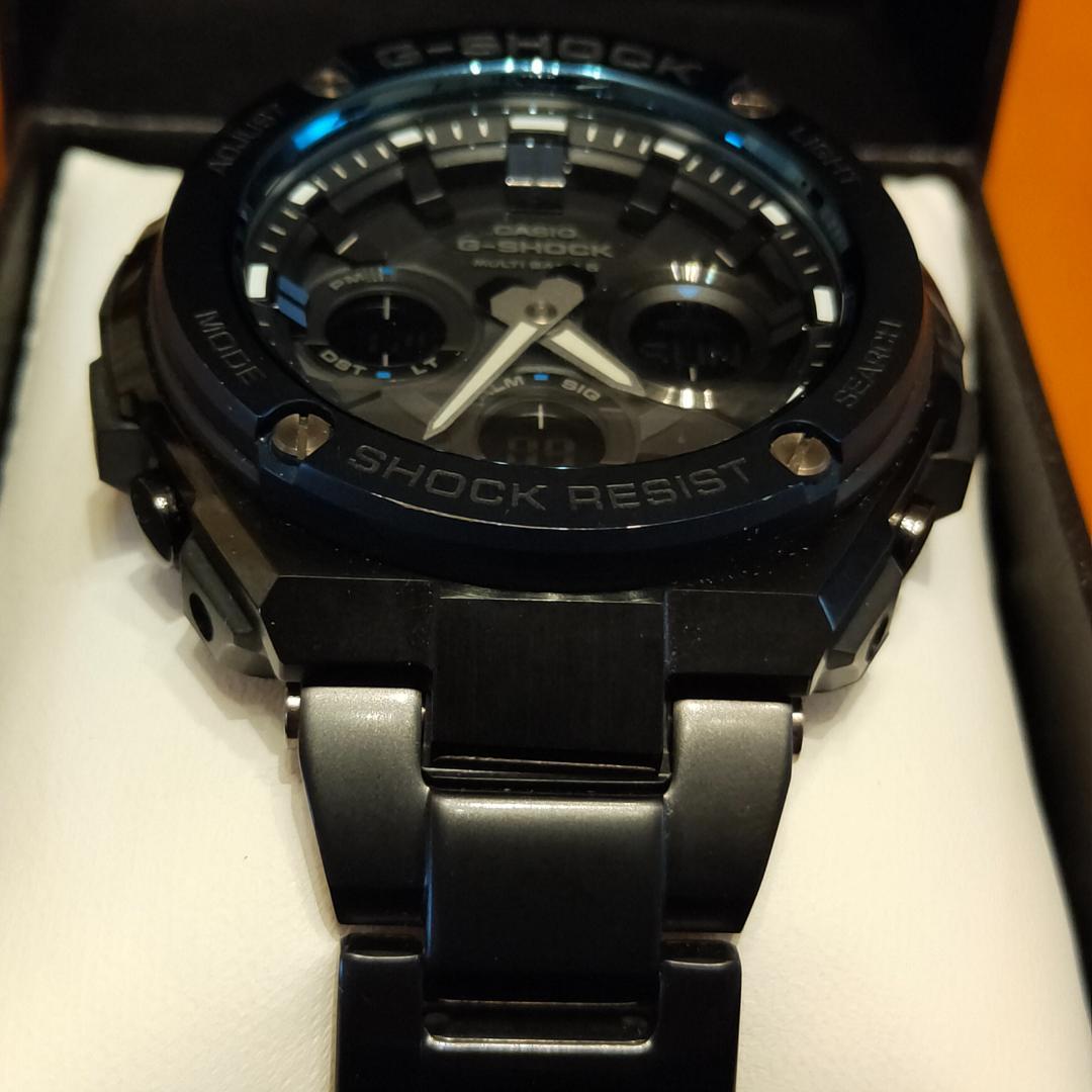 CASIO G-SHOCK GST-W110BD 電波ソーラー ブルーベゼル