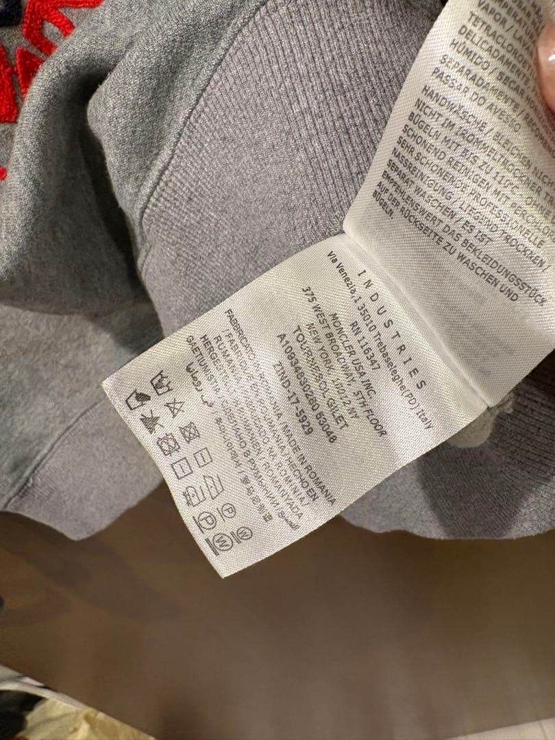 T*C様 MONCLER イラスト付きグレー スウェット