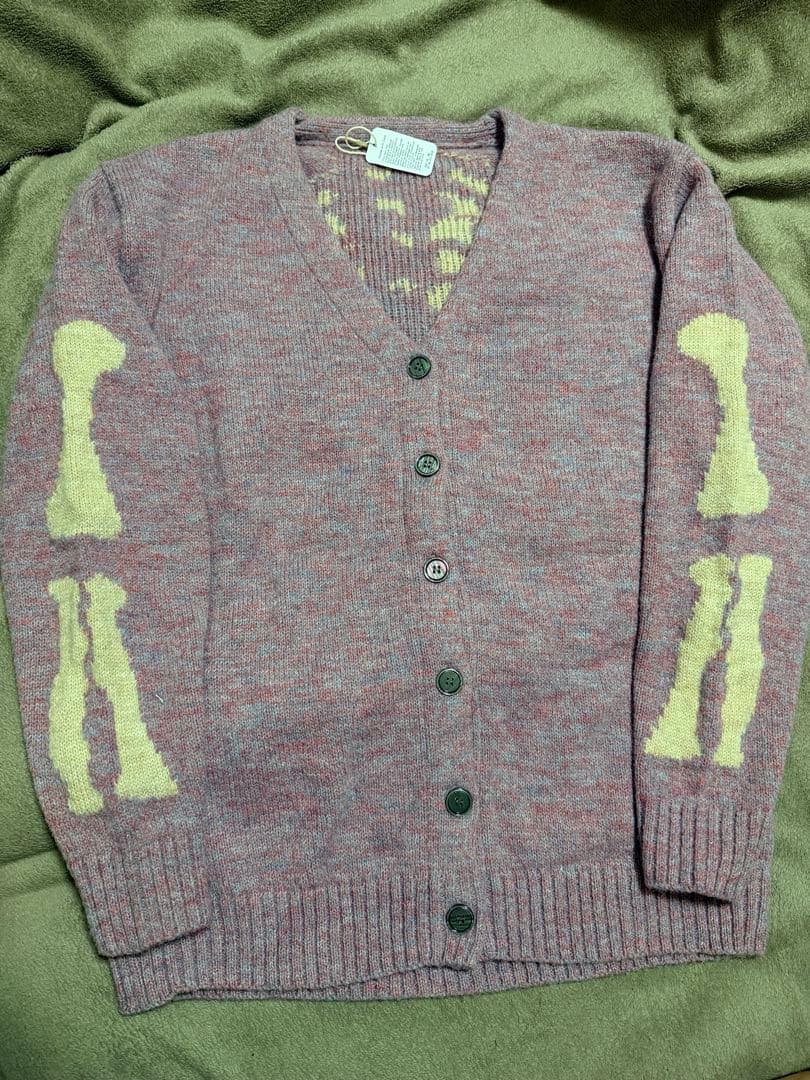 未使用 セーター カーディガン 骨格 スカル 日本スカジャン unisex 美品