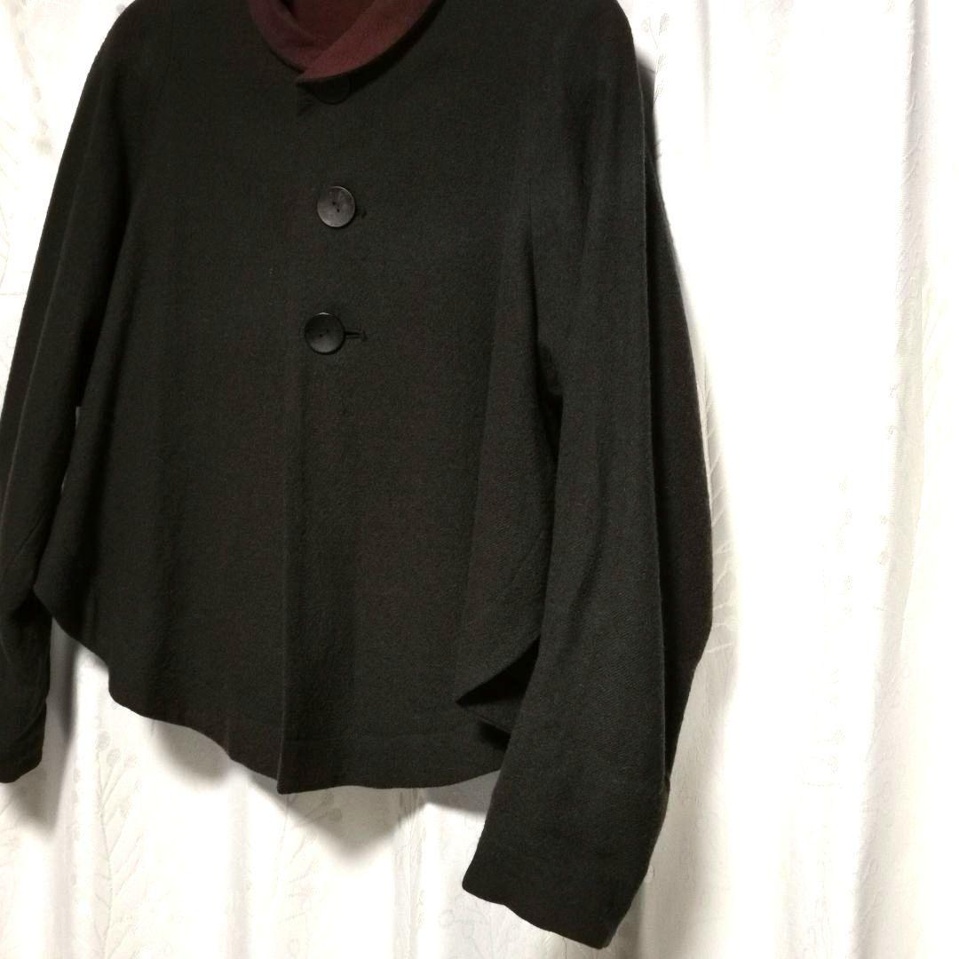 【きみさん】ヨーガンレール　ウールショートジャケット ブラウン M