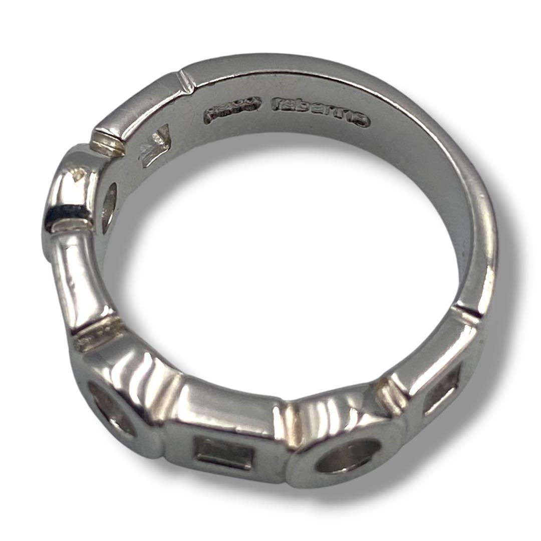 極美品 希少 paco rabanne パコラバンヌ リング 8号 シルバー