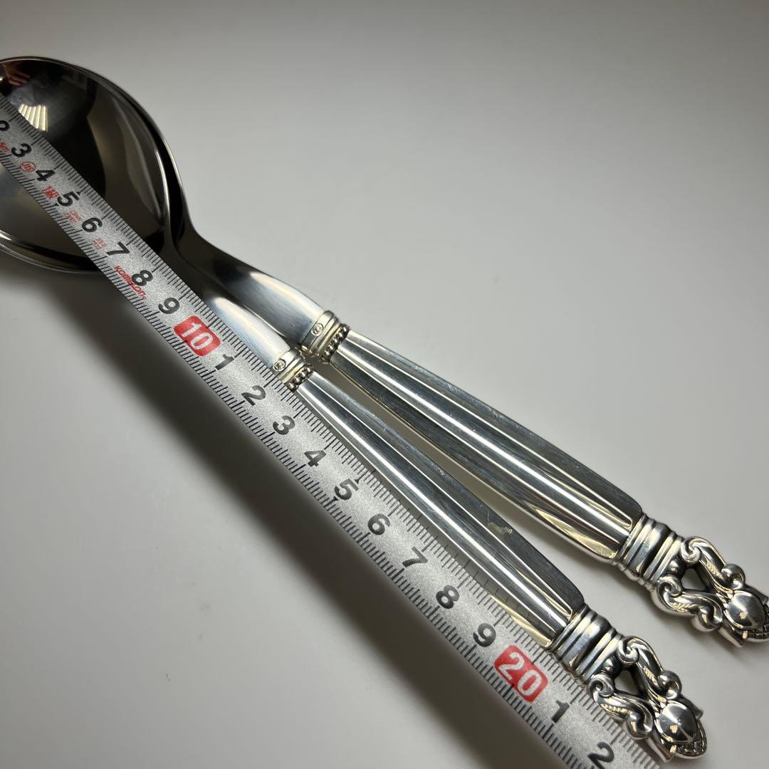 ジョージジェンセン　スプーン2本Sterling178g 東Y7-0917⭐︎2F